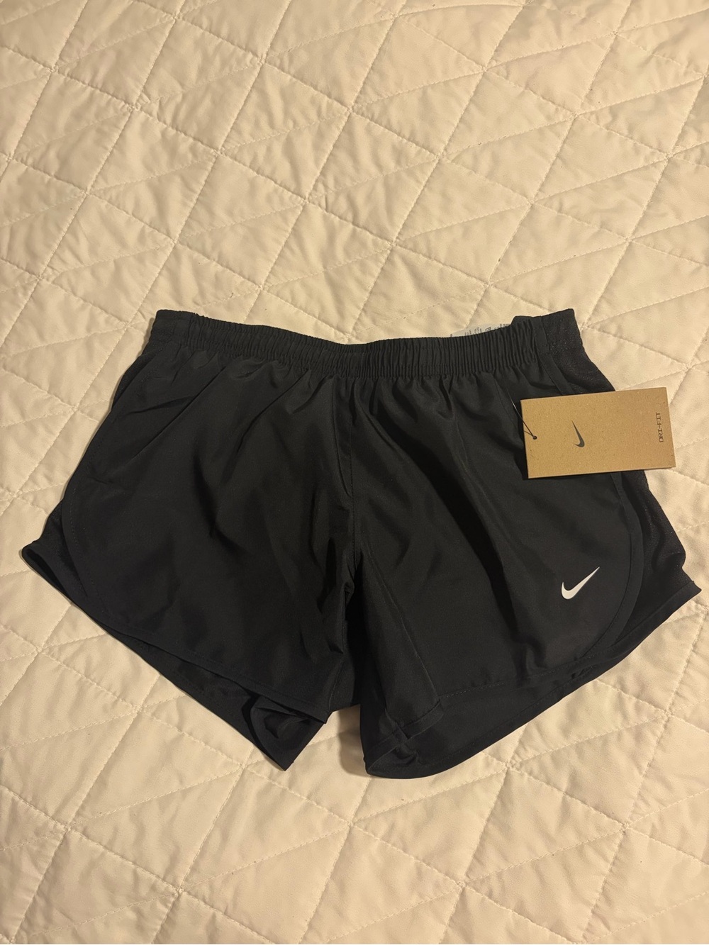 Nike Tempo Girls' Dri-FIT Running Shorts, Medium, Black NEW